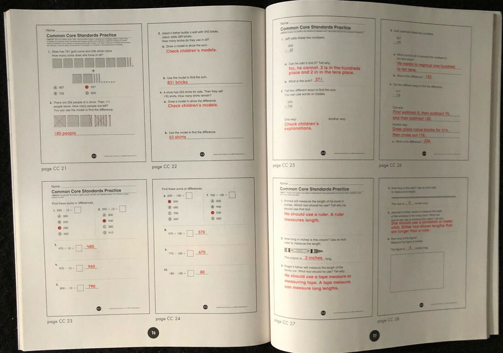 2nd Grade – Pearson enVision STANDARDS PRACTICE WORKBOOKS – Common Core (2012)