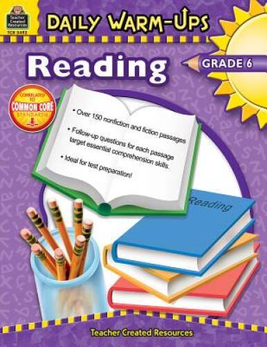 Daily Warm-Ups: Reading, Grade 6 – Office Product By Clark, Sarah – ACCEPTABLE