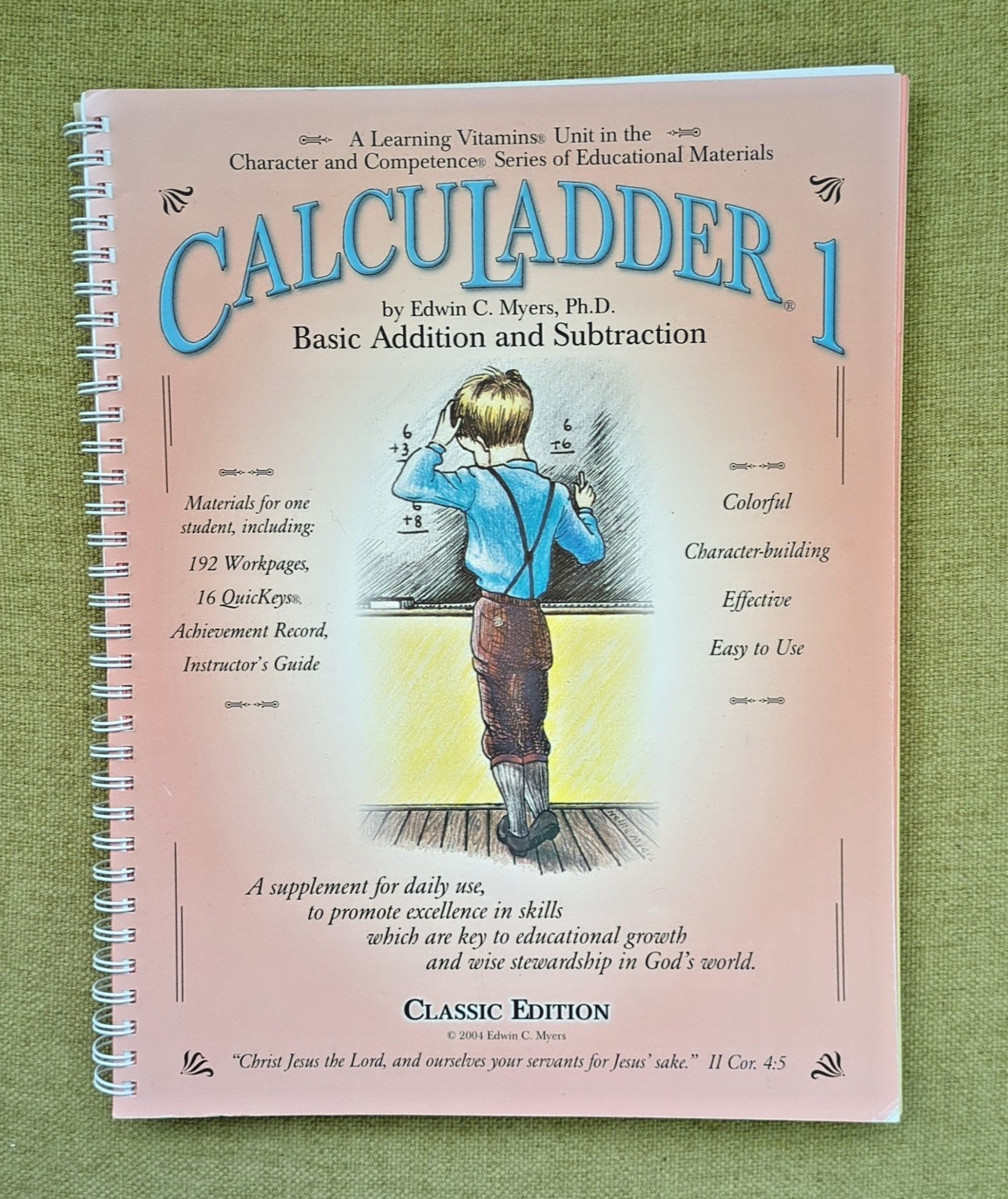 CalcuLadder 1: Basic Addition & Subtraction Classic Homeschool EXC 1 Page Used