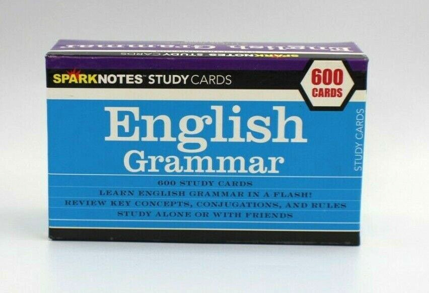 SparkNotes Study Cards English Grammar 600 Cards