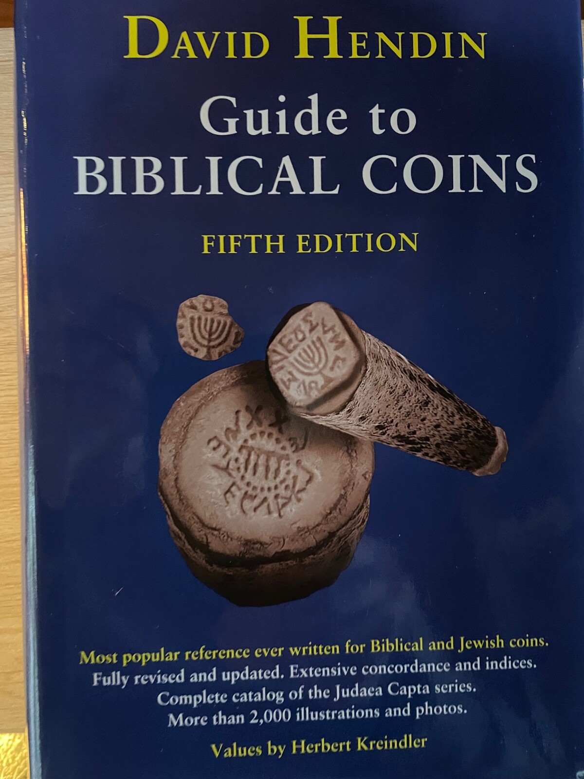 Numismatic Book: Signed 5th edition: Guide to Biblical Coins by David Hendin