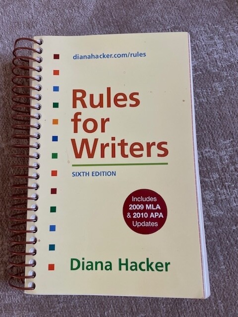 Rules for Writers with 2009 MLA and 2010 APA Updates by Diana Hacker (2010,…