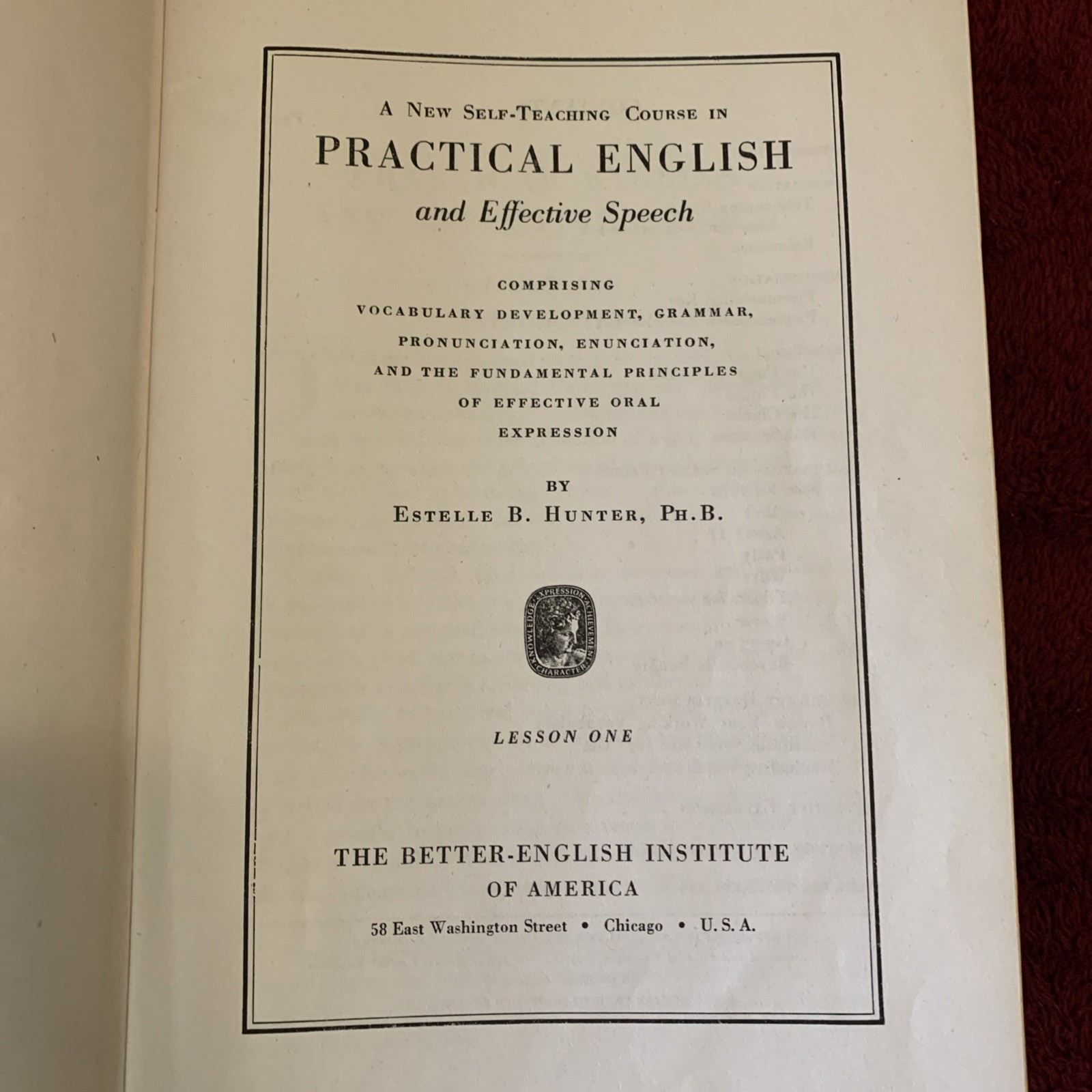 Self-Teaching Course in Practical English and Effective Speech 1942 Boxed Set