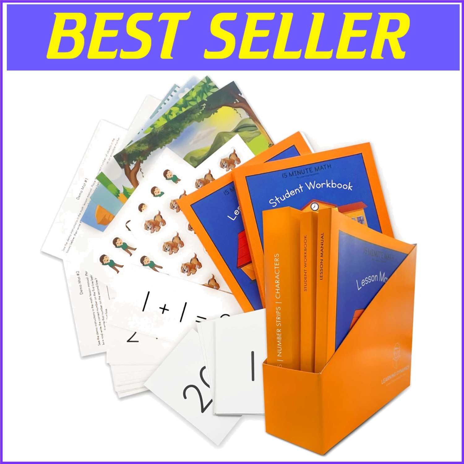Engaging Preschool Math Kit: Flashcards, Manipulatives & Parent Guide=`*-^