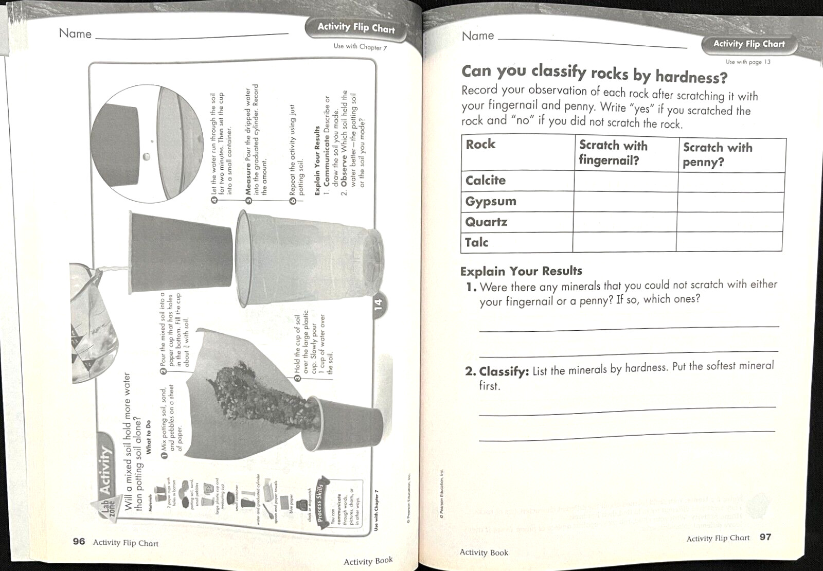 3rd Grade – SCIENCE – ACTIVITY BOOK – STUDENT EDITION (2006, Foresman)
