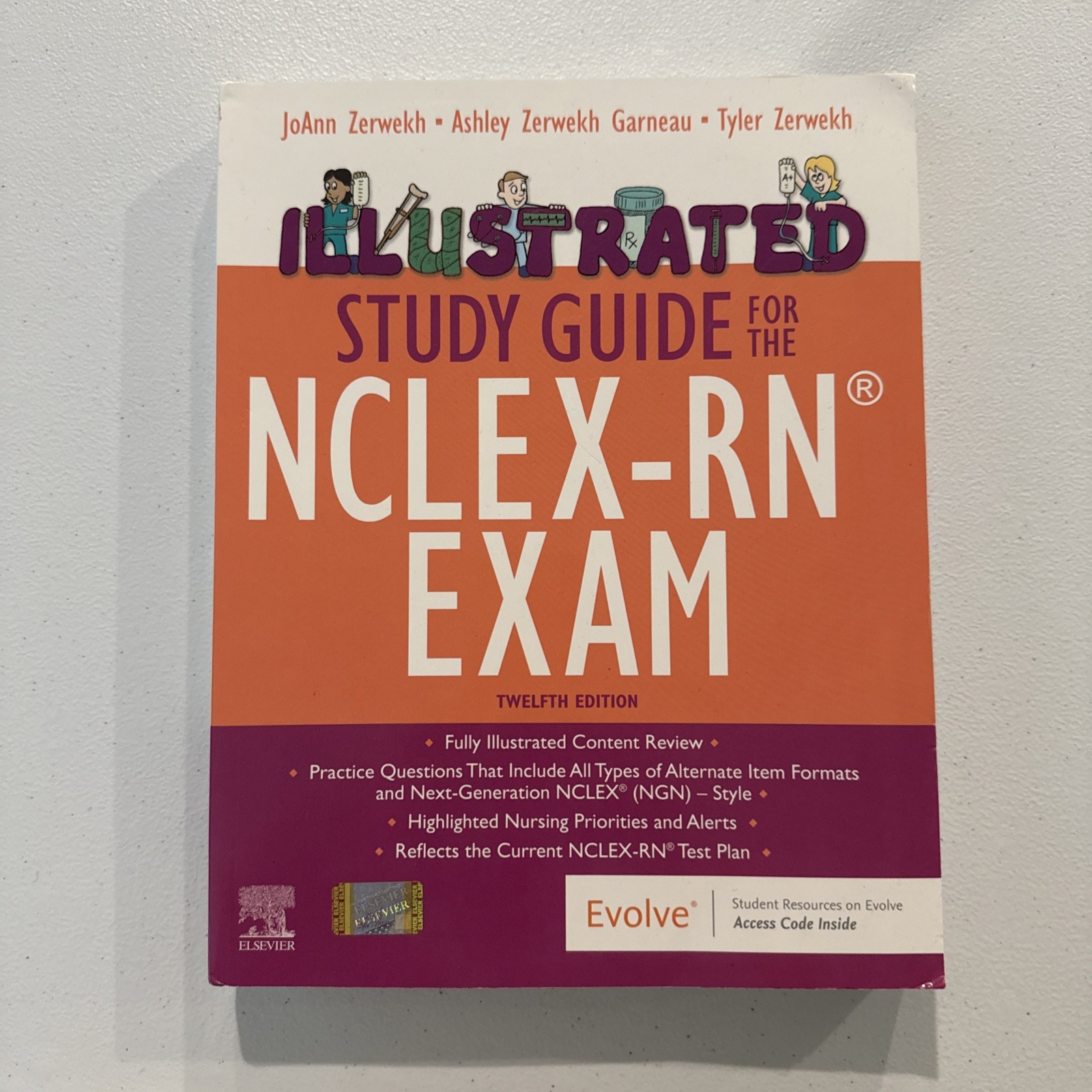 Elsevier Illustrated Study Guide NCLEX-RN Exam 12th Edition