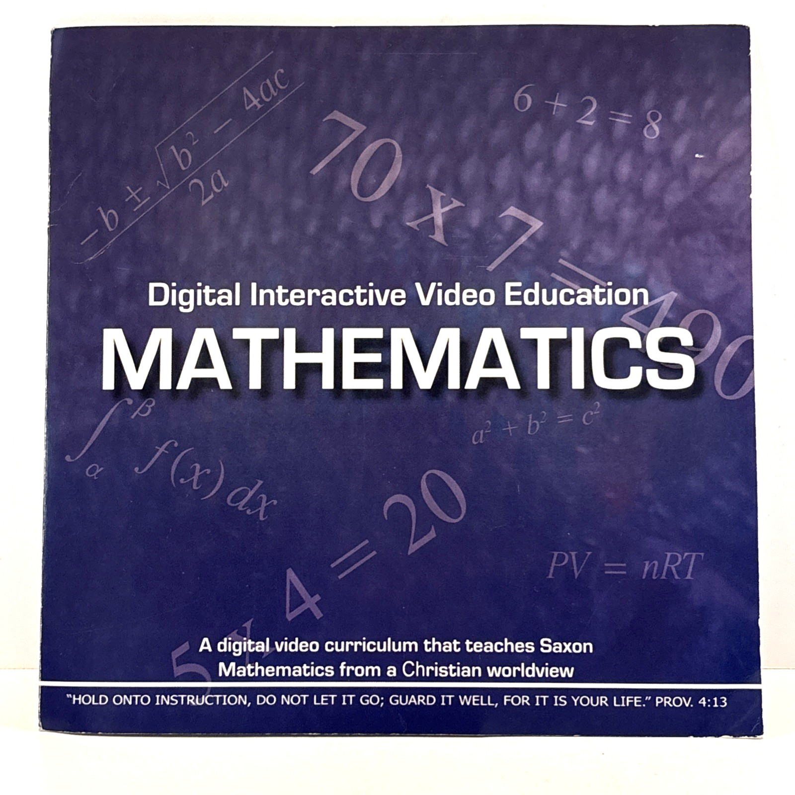 Saxon DIVE Digital Interaction Video Education Advanced Math 2nd Ed CD Video