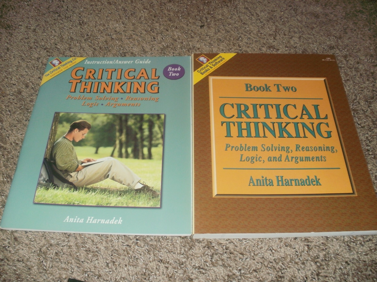 CRITICAL THINKING Book 2 Problem Solving Reasoning Logic Arguments SET Text+Guid