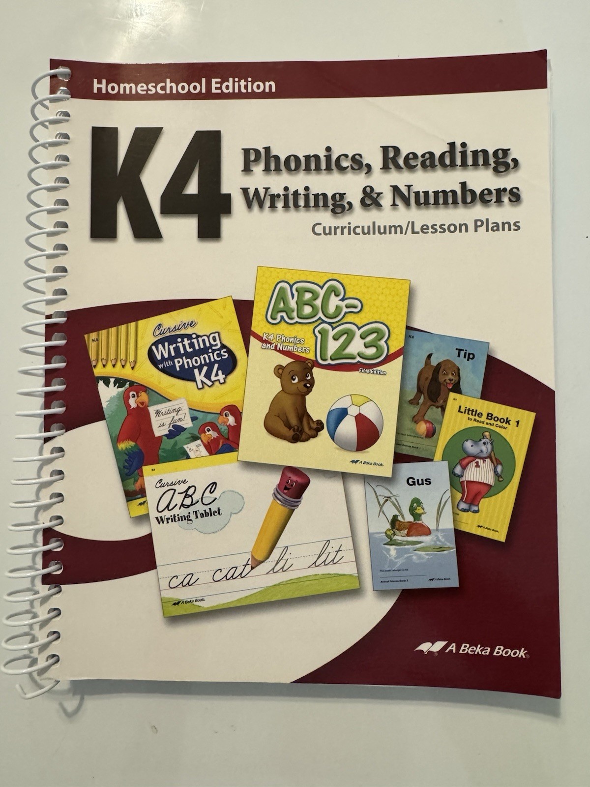 Abeka Homeschool K4 Phonics Reading Writing Numbers Curriculum Lesson Plans Book