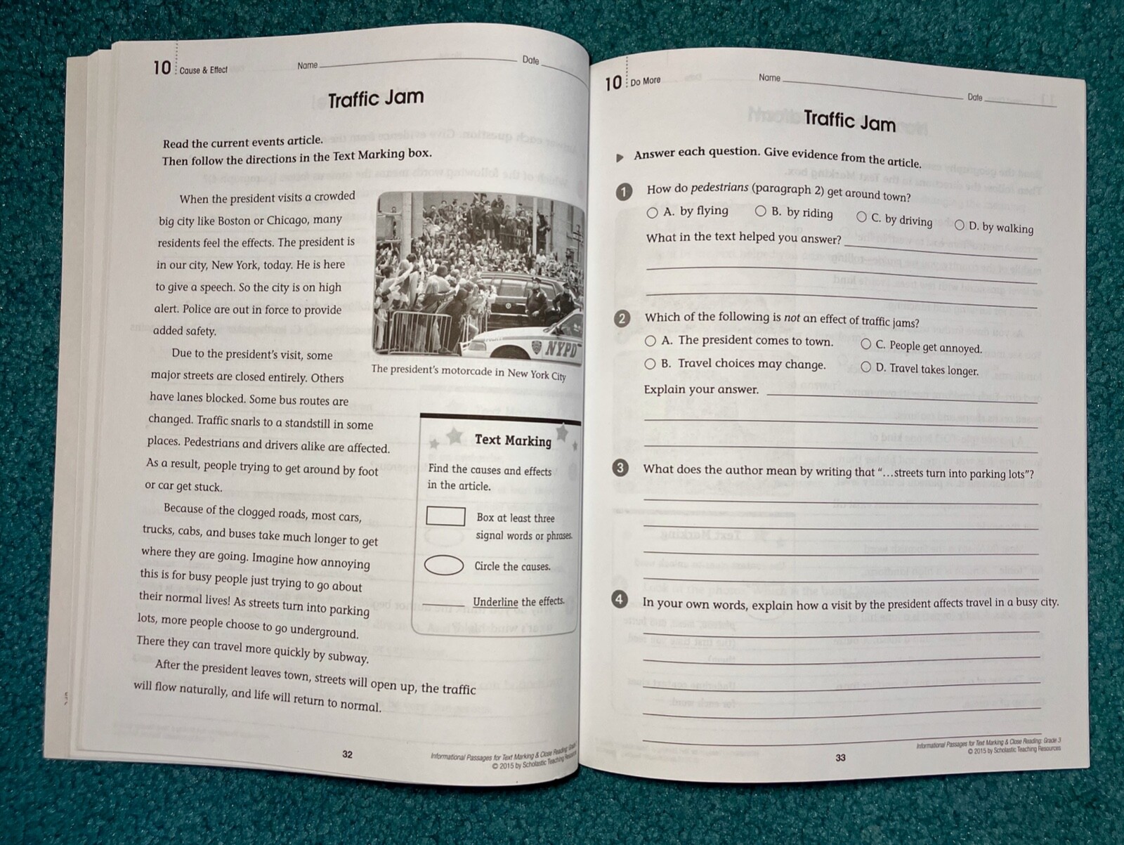 Informational Passages for Text Marking and Close Reading Ser.: Informational…
