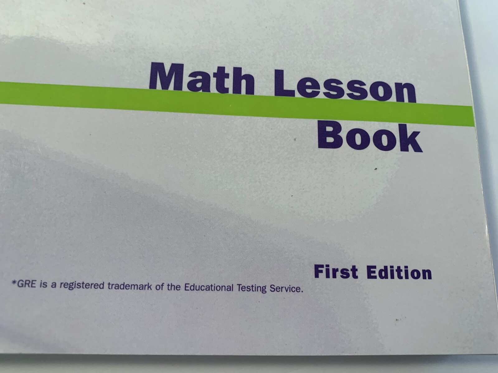 GRE Math Lesson Book & Math Resource Book 1st Edition Kaplan (u)