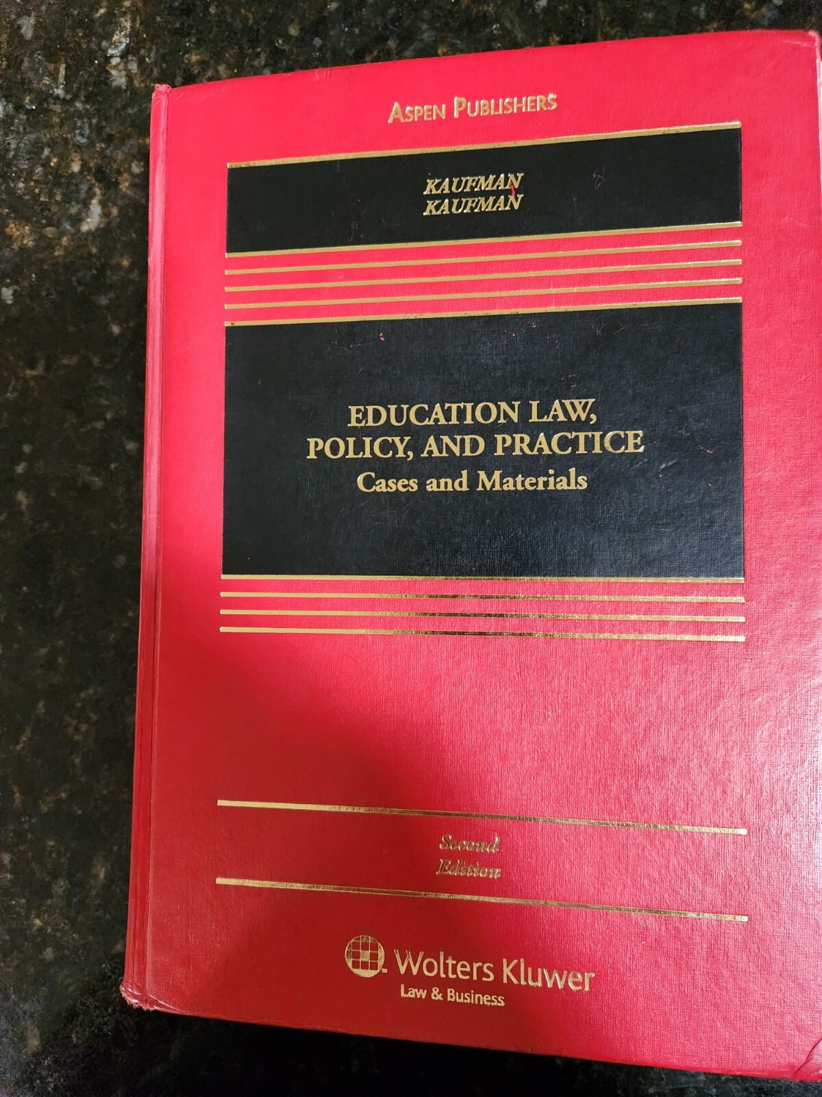 Education Law Policy and Practice by Michael J Kaufman, excellent condition