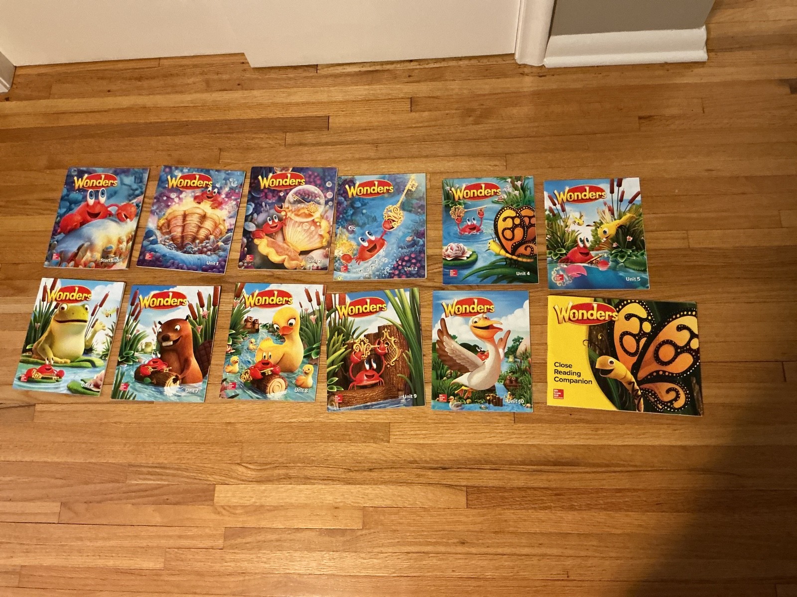 McGraw Hill Reading Wonders Reading Writing Workshop Student Books 0-10 Grade K