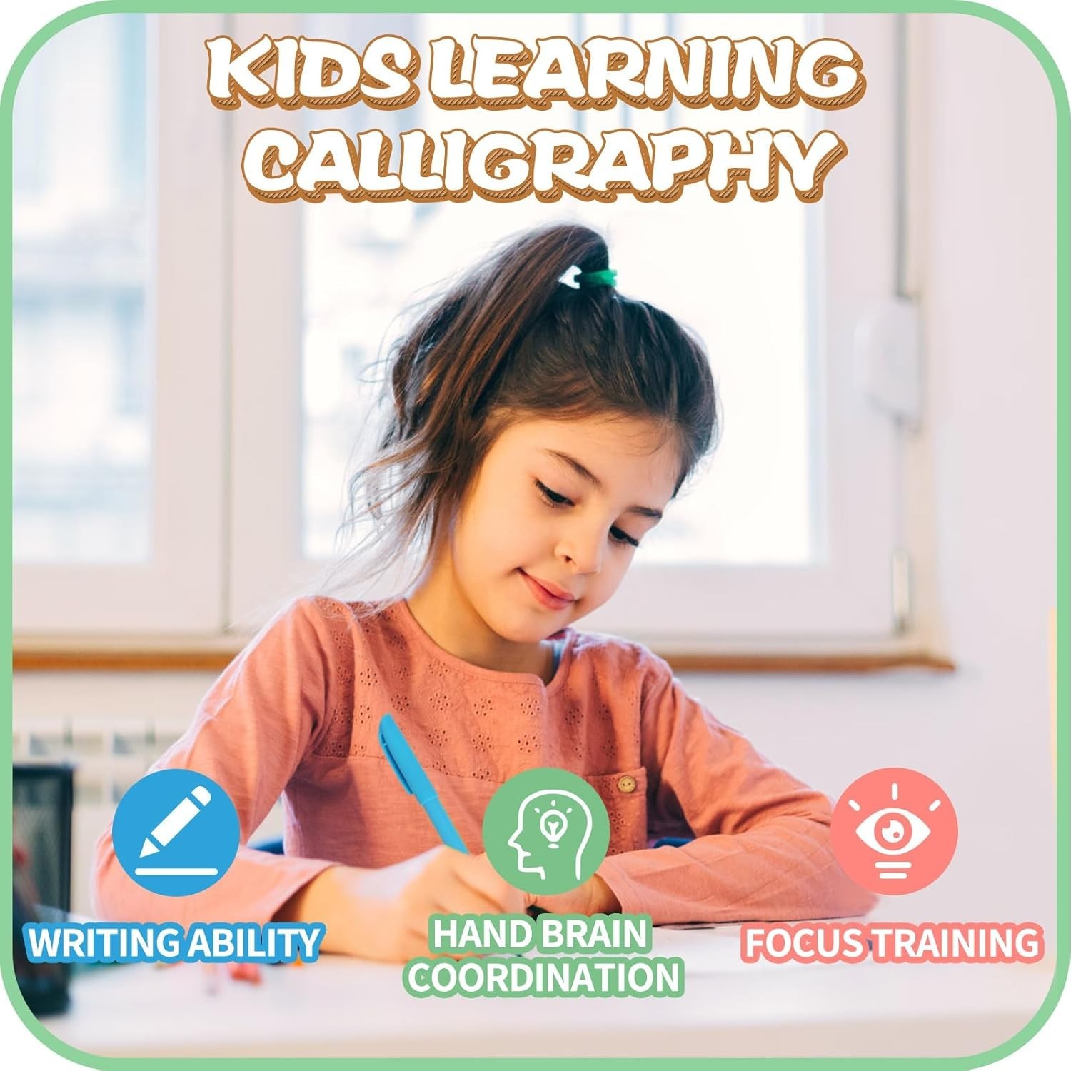 Magic Practice Copybook Set – 5 Reusable Calligraphy Books for Kids Ages 3-8