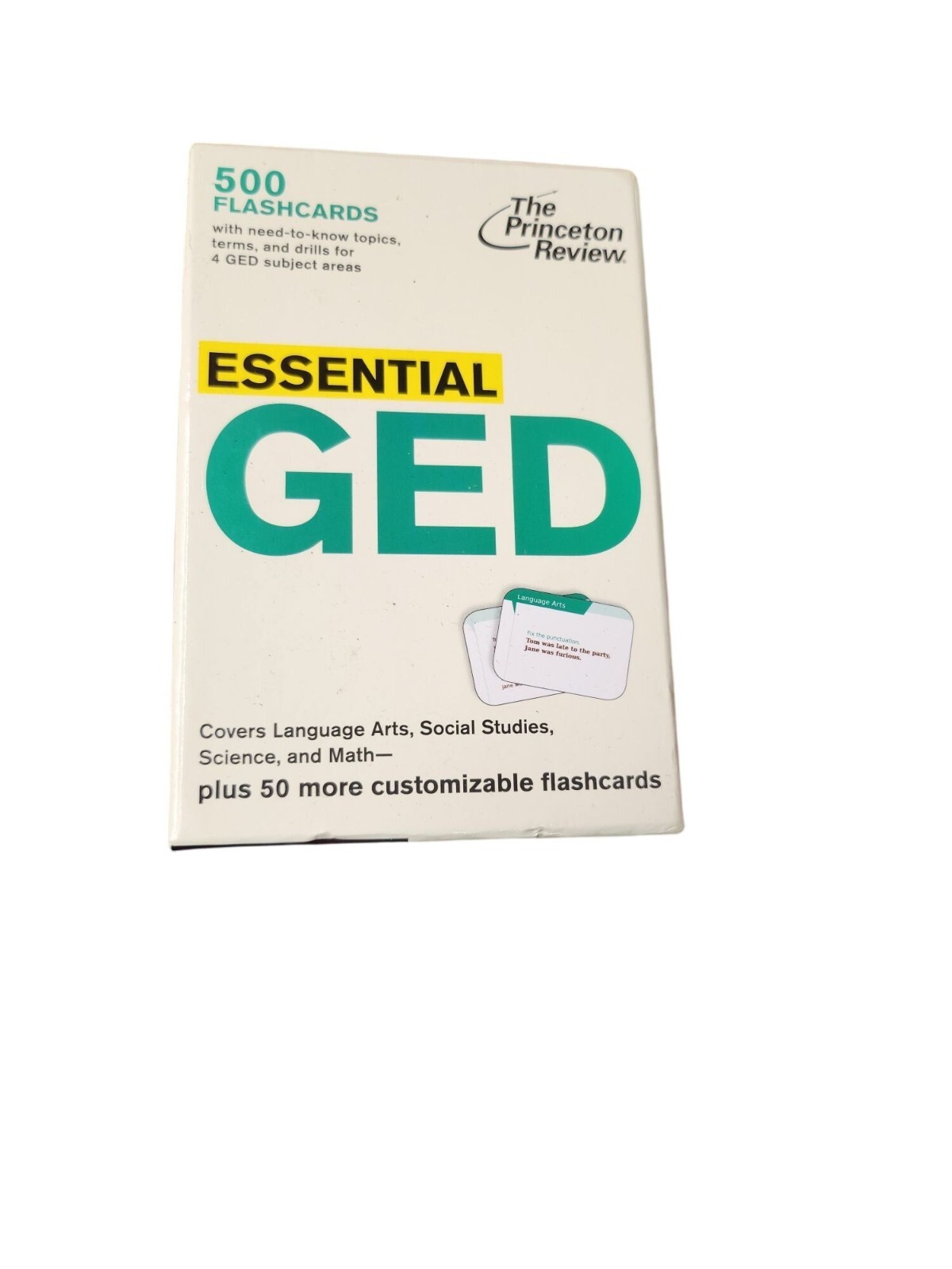 The Princeton Review 500 Essential GED Flashcards – Language Arts Social Studies