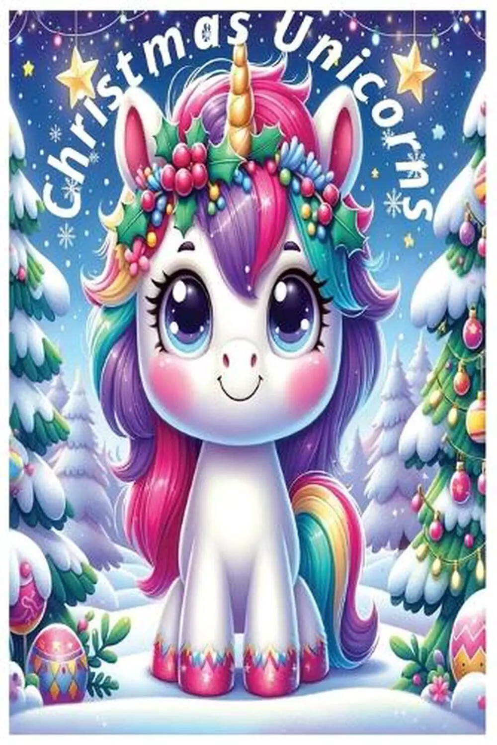 Christmas Unicorn: Christmas Unicorn book coloring NEW