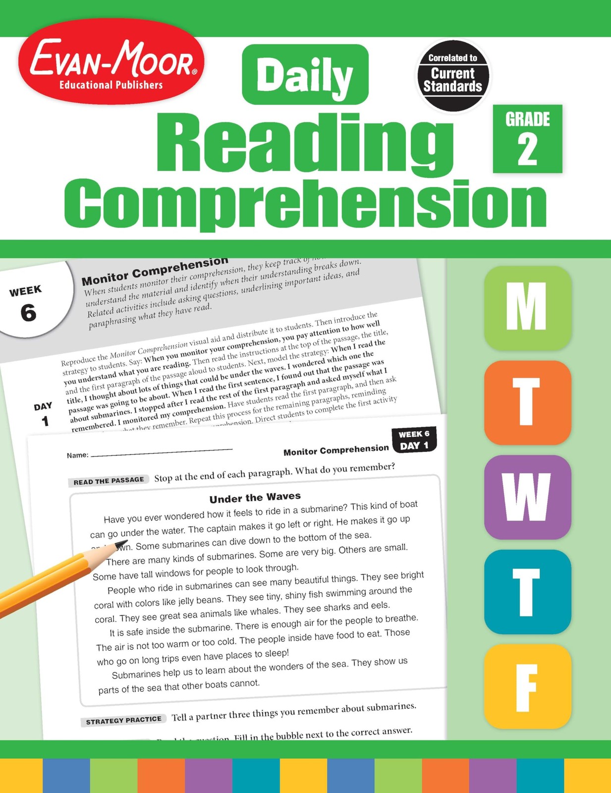 Evan-Moor Daily Reading Comprehension, Grade 2 – Homeschooling & white