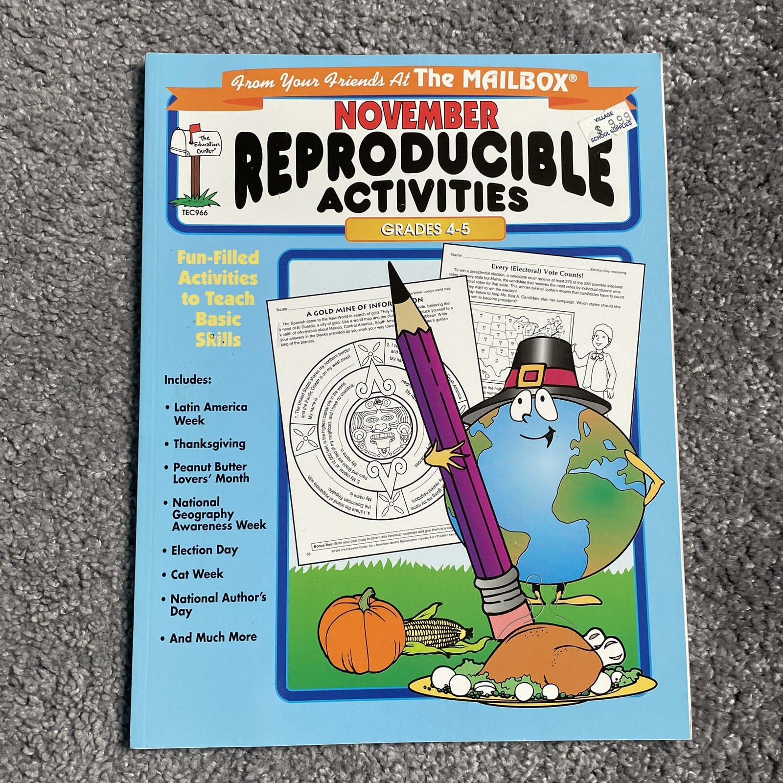 REPRODUCIBLE ACTIVITY BOOK NOVEMBER REPRODUCIBLE ACTIVITIES GRADE 4-5