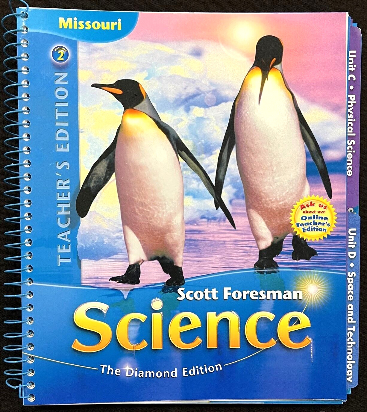 1st Grade- SCIENCE TEACHER MANUAL (Vol 2) DIAMOND EDITION (2008, Scott Foresman)