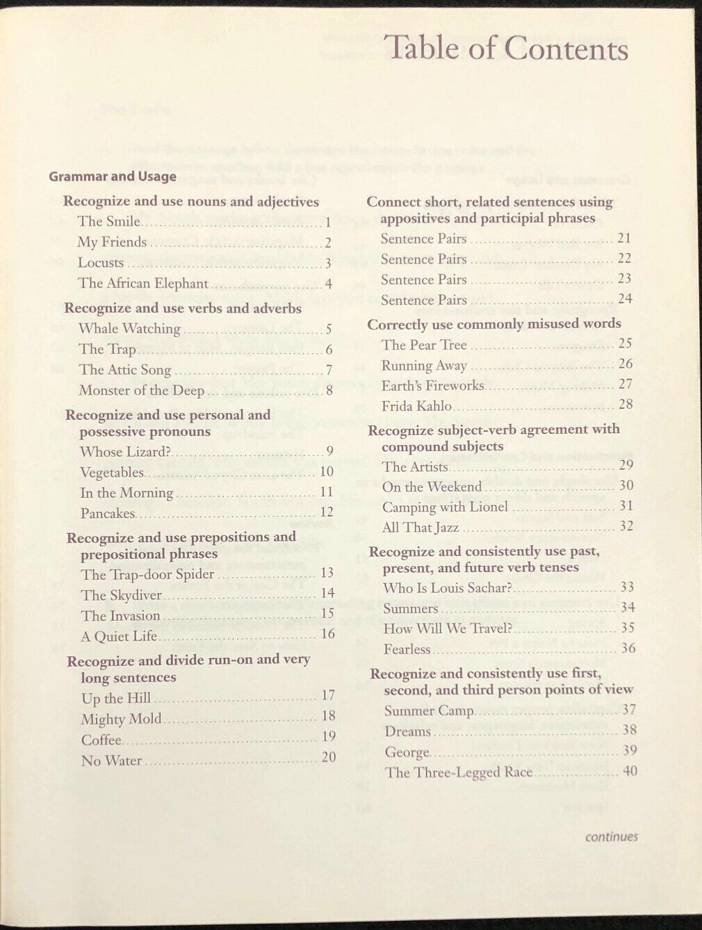 4th – Making Meaning BEING A WRITER Student Skill Practice Book
