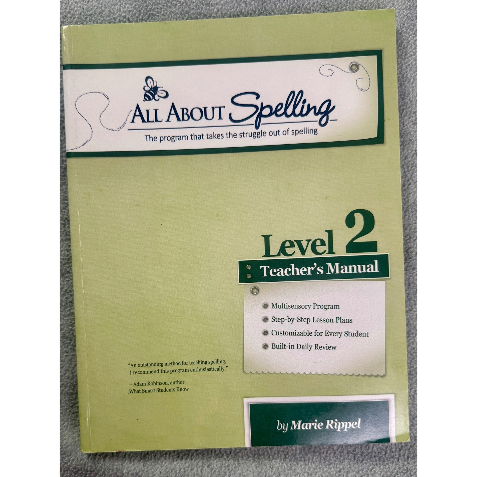 All About Spelling Level 2 Teacher’s Manual Marie Rippel Homeschool Curriculum