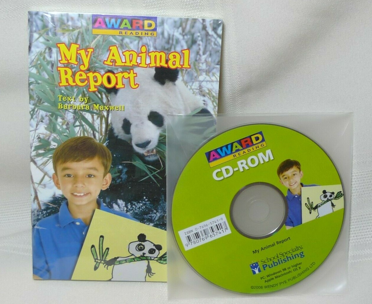MY ANIMAL REPORT ~ 6 Little Books School Specialty Publishing + CD-ROM New