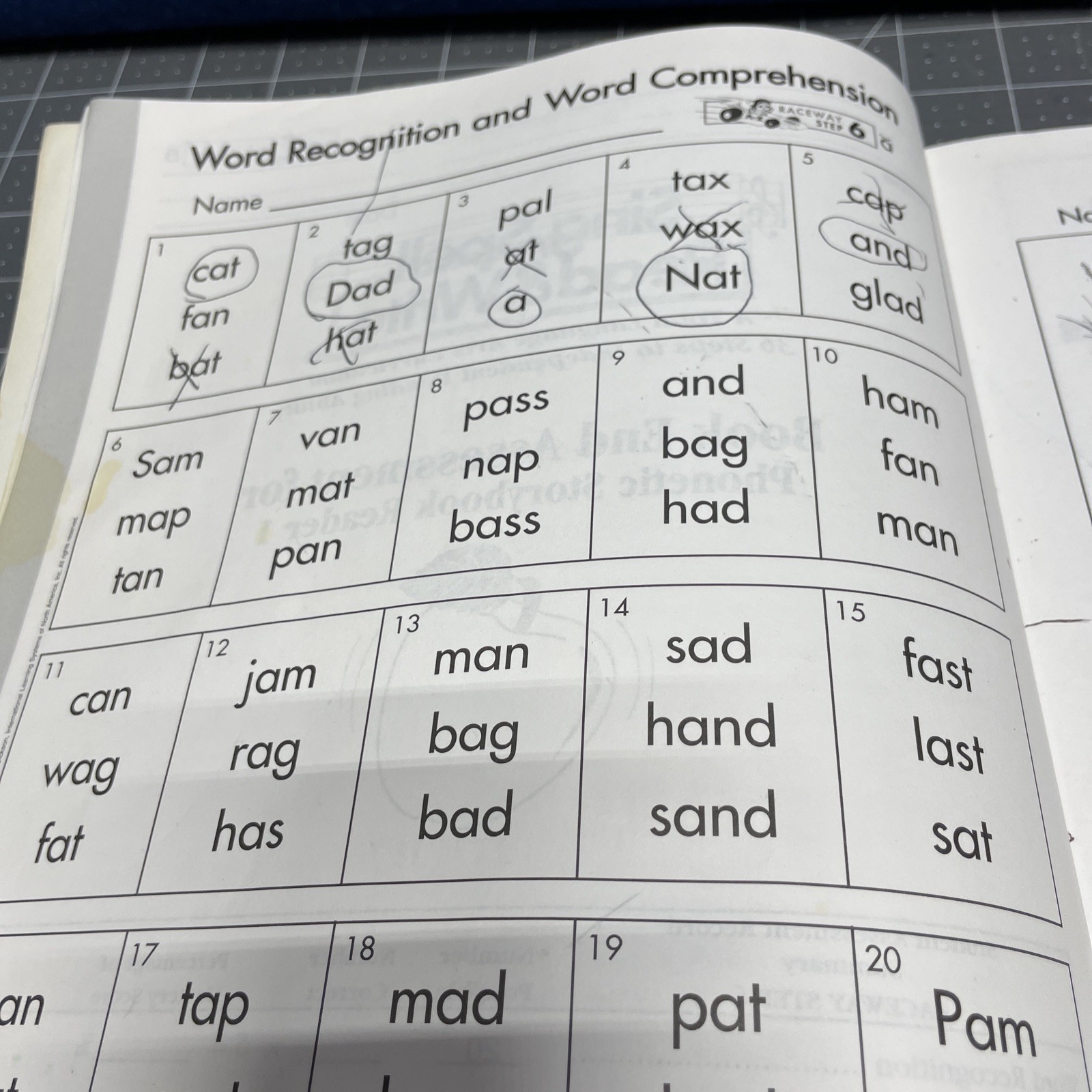 Sing Spell Read Write Assessment Book 1st Grade Work Book Tests *READ