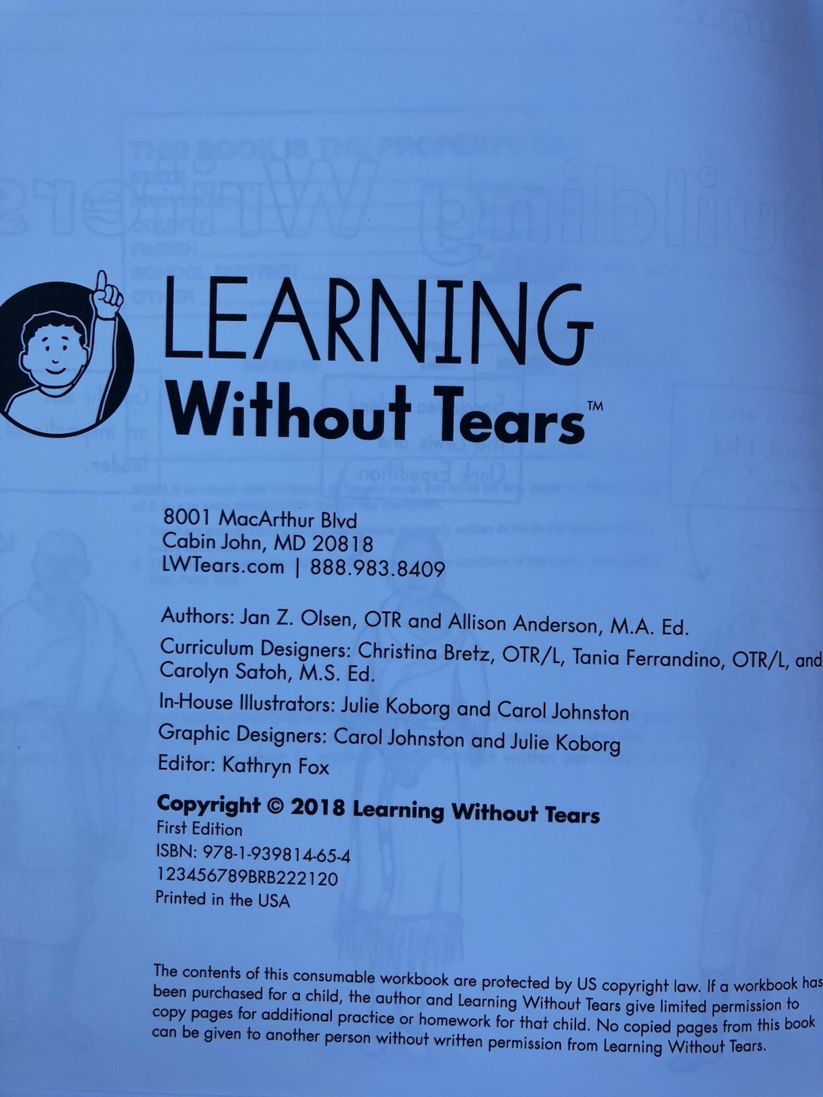 Learning Without Tears Reading & Writing Boost Grade 3 Packet – Building Writers