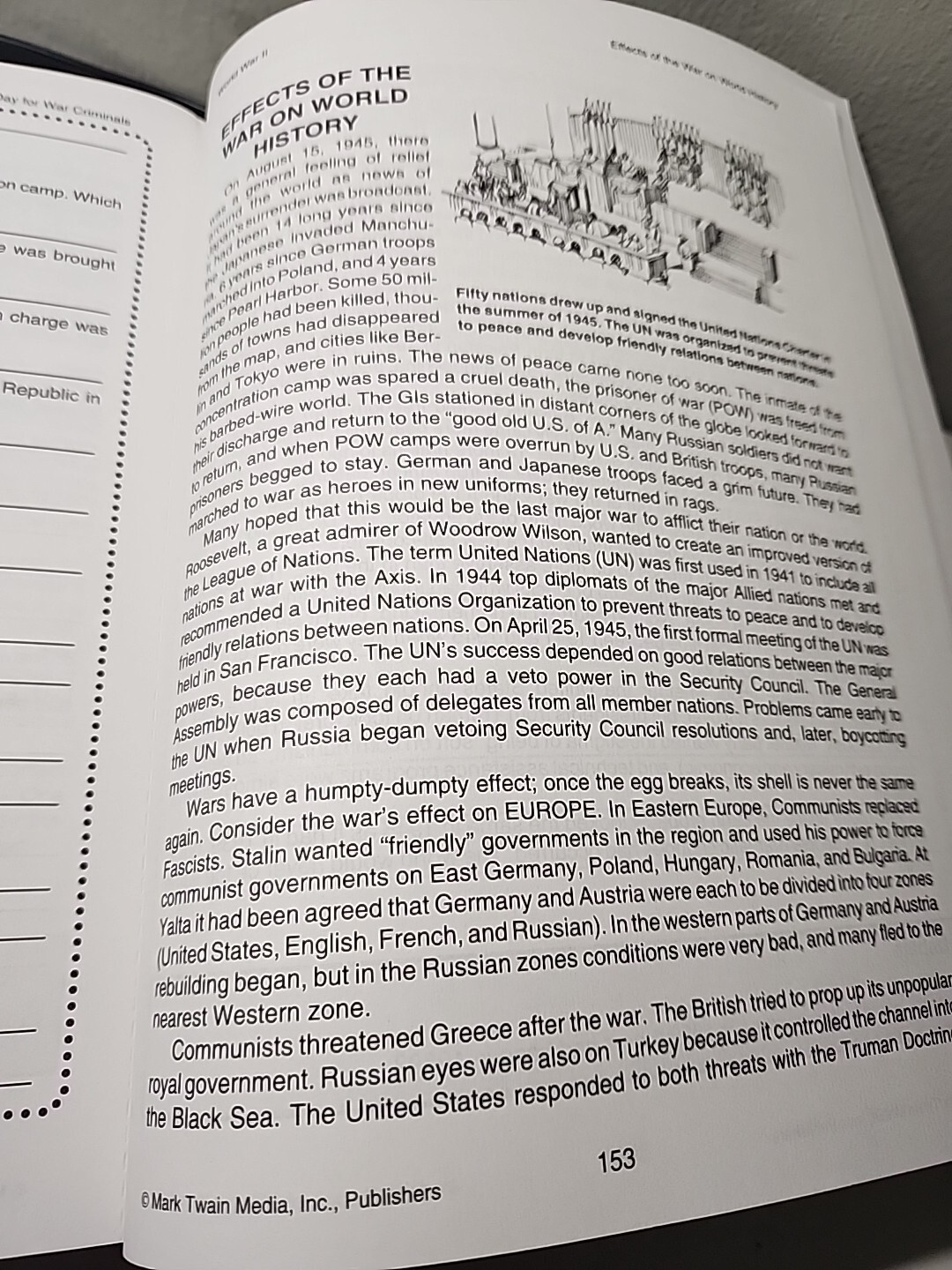 Understanding the US Workbook Grade 5-8 World War II Activity Book