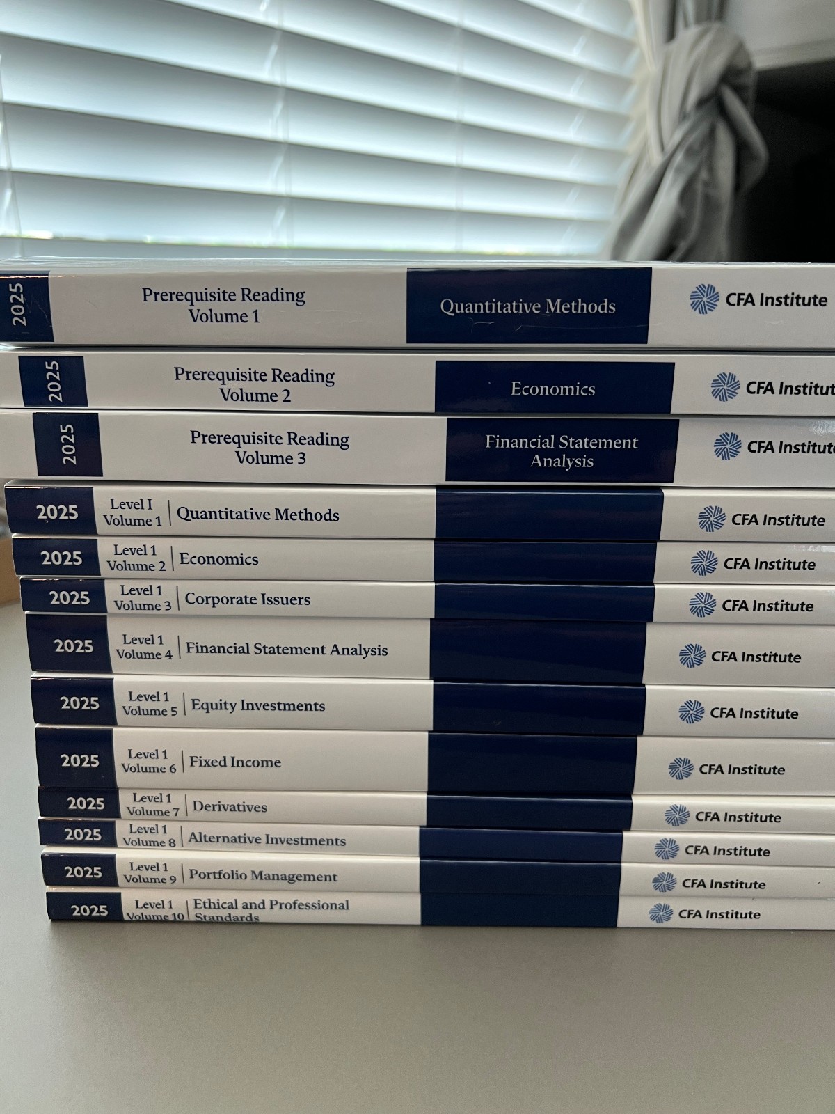 2025 CFA Program Curriculum Level 1 Set Volumes 1-10 &prereqs & calculations