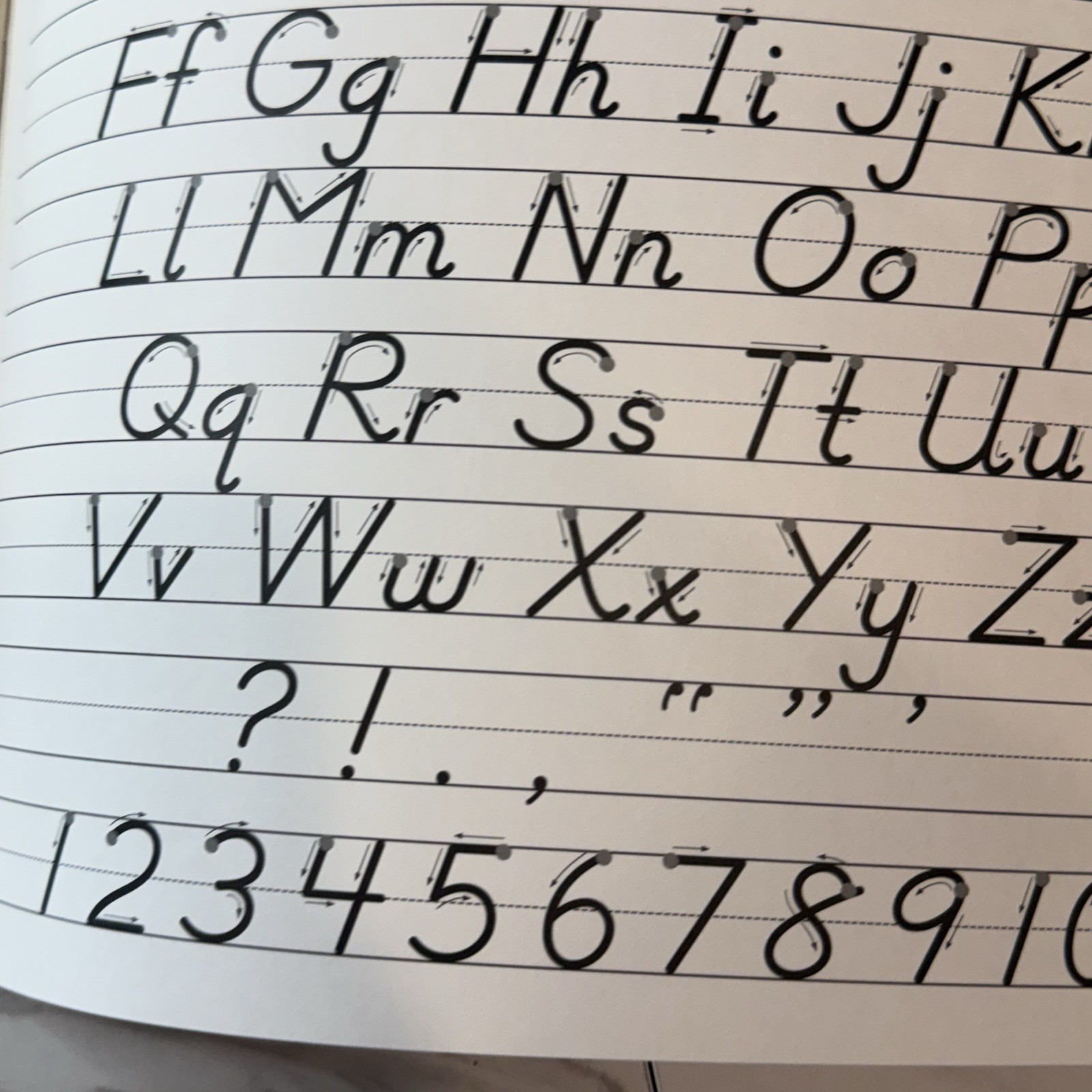 Mcgraw-Hill Handwriting Practice Grade 1 Treasures Penmanship Book Alphabet