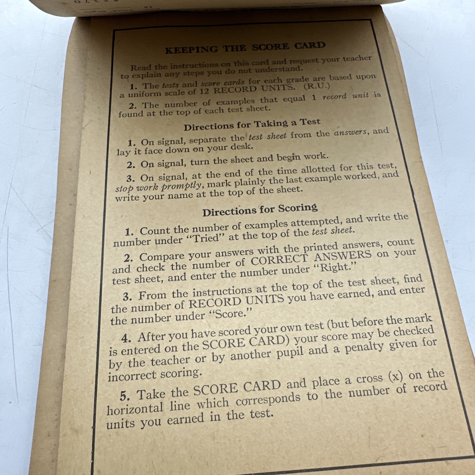 Lennes Test Practice Sheets Arithmetic Grade Six Laidlaw Schoolbook (37-26)