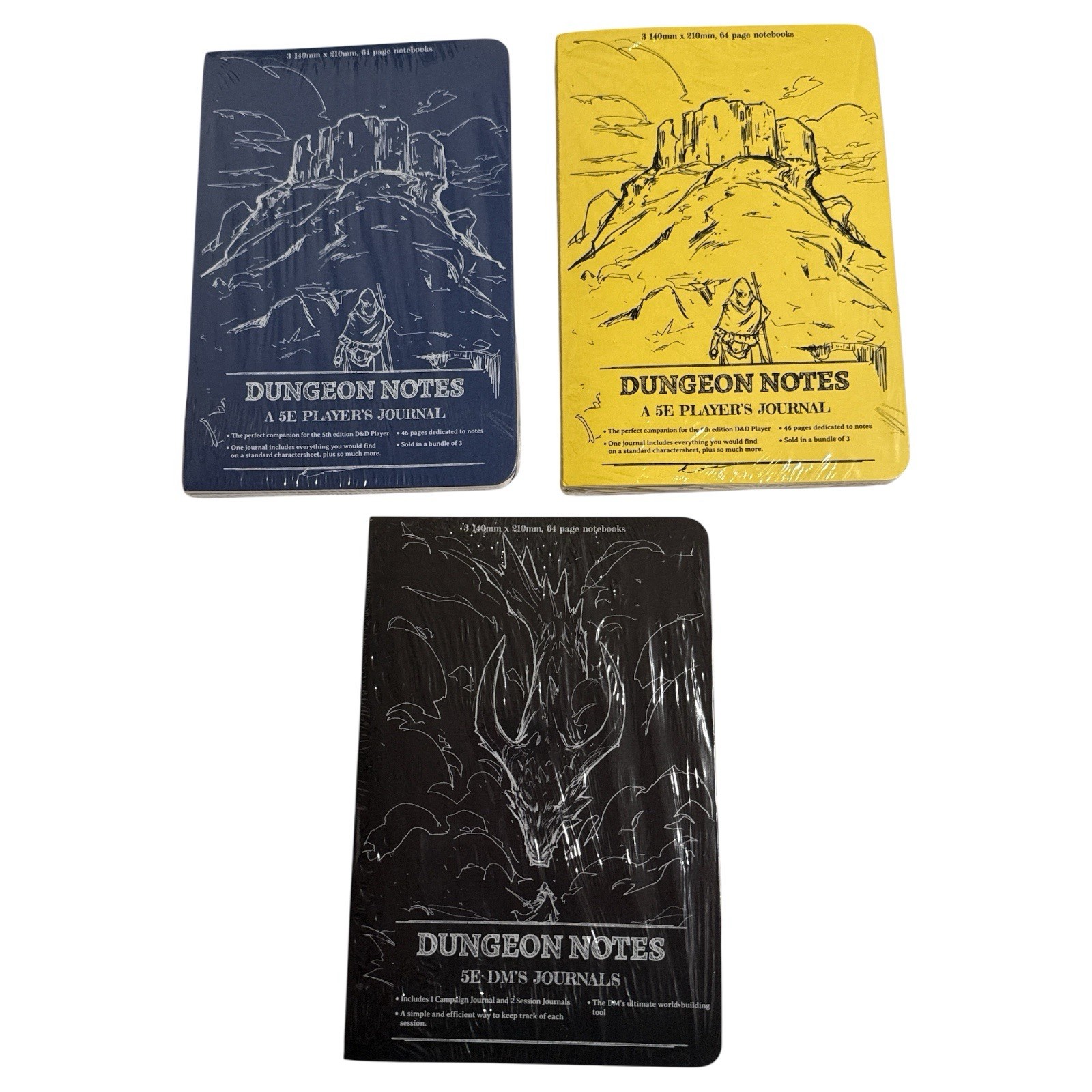 Dungeon & Dragons – Dungeon Master DnD Notes 5E Journals Player Lot TTRPG RPG