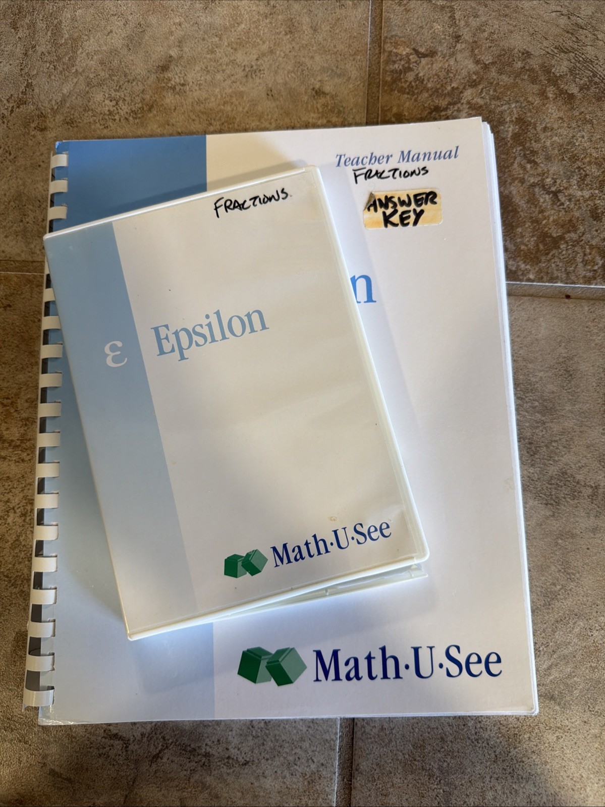 Math U See Epsilon Teachers Manual And DVD Set