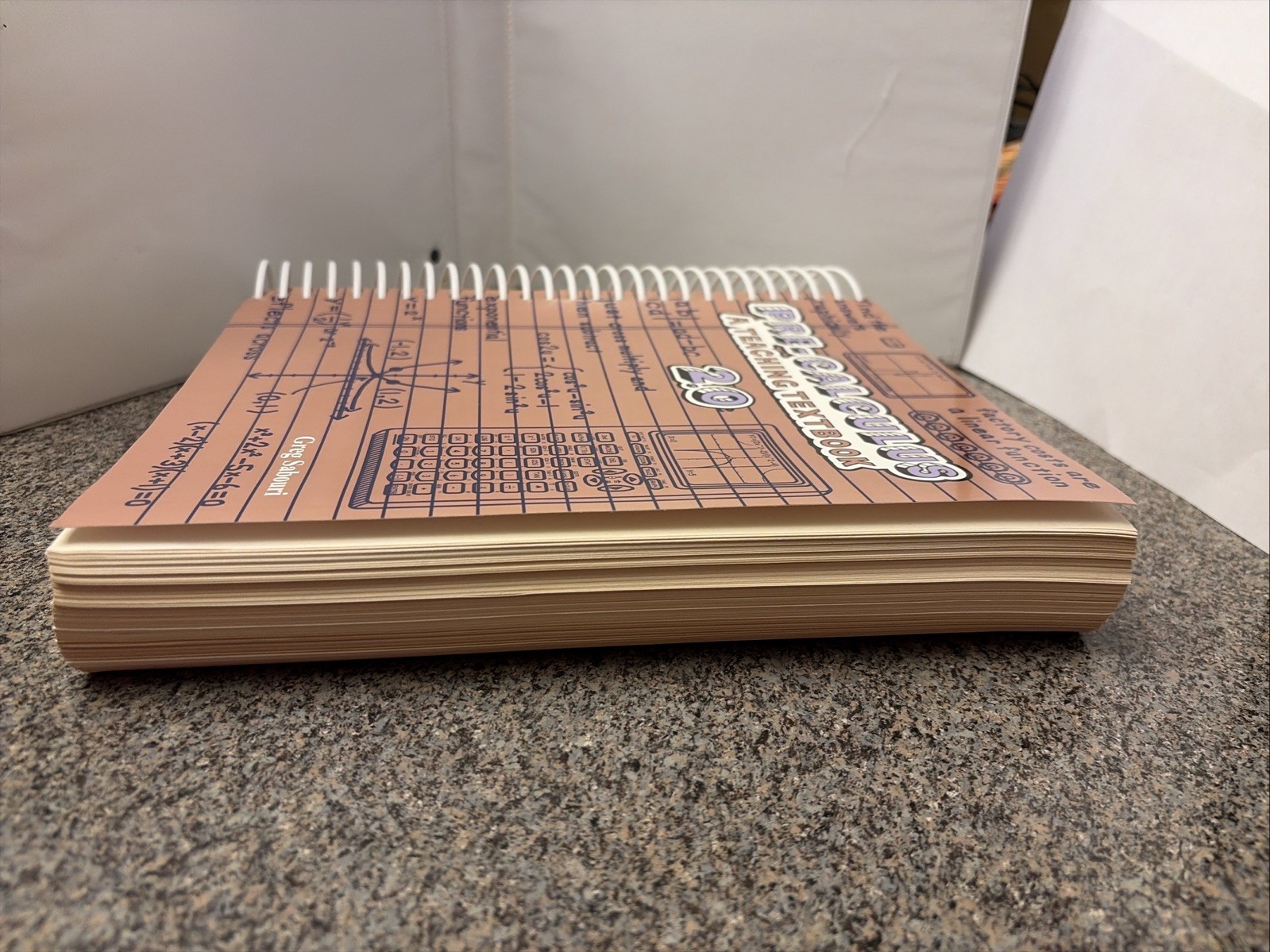 Pre-Calculus: A Teaching Textbook 2.0 by Sabouri & Sabouri (Spiral)