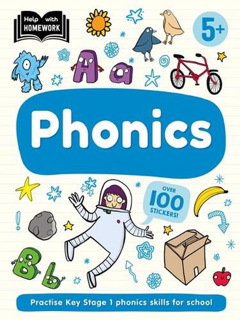 Help With Homework: Age 5+ Phonics by Autumn Publishing Paperback Book