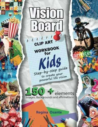 2025 Vision Board Clip Art Book for – Paperback, by Osante Regina – Very Good