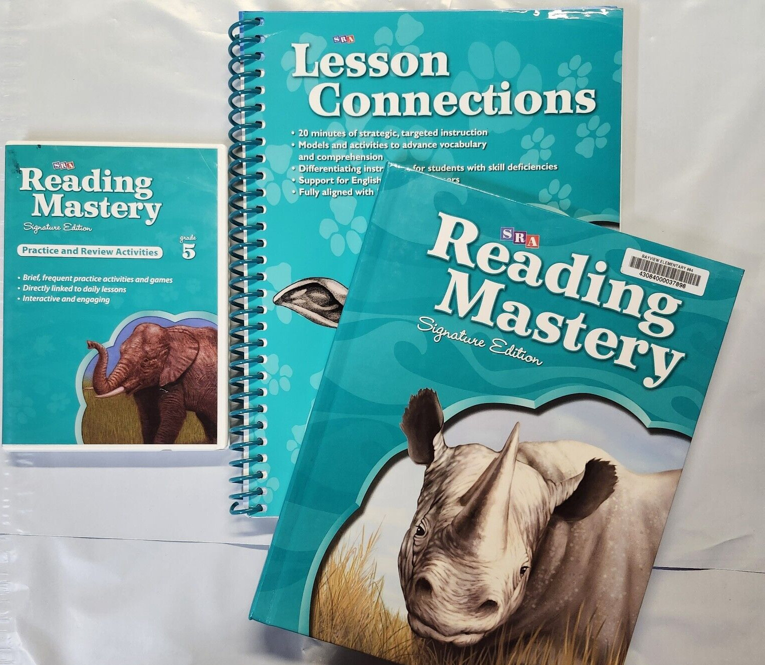 SRA – Reading Mastery for 5th Grade Lesson Connections/Practice Review Spiral/CD