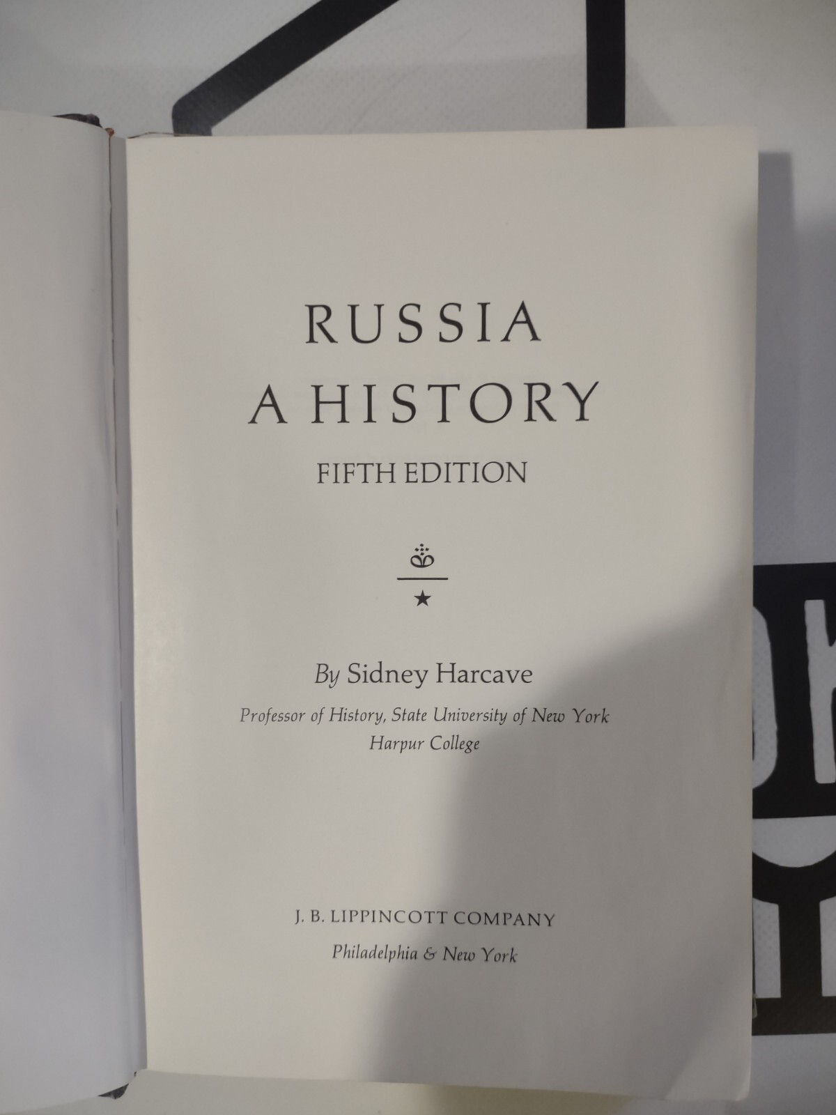 Russia A History Fifth Edition by Sidney Harcave 1964 Hardcover Vintage!