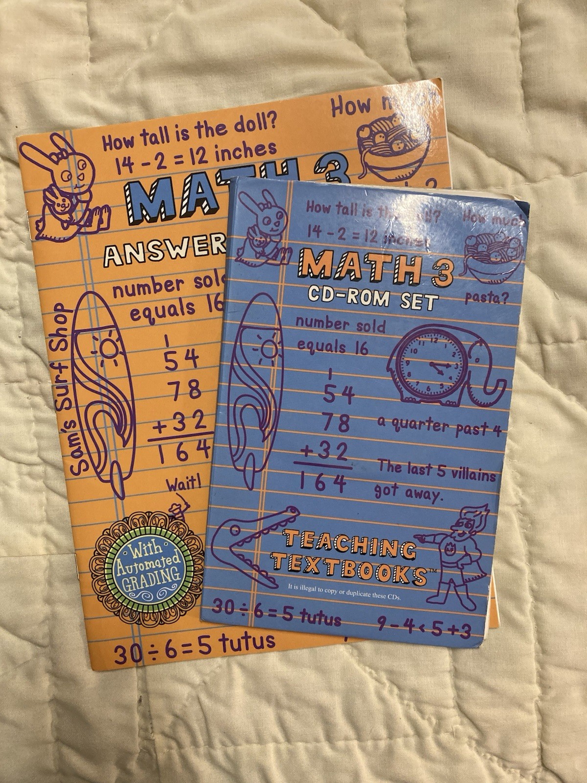 Teaching Textbooks Math 3 CD-ROMs and Answer Booklet