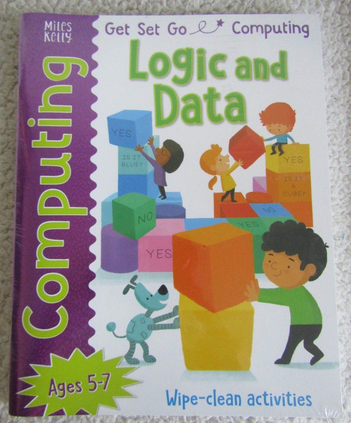 Kids Computing Logic And Data Books x 4 Age 5-7 Years Brand New RRP £19.96