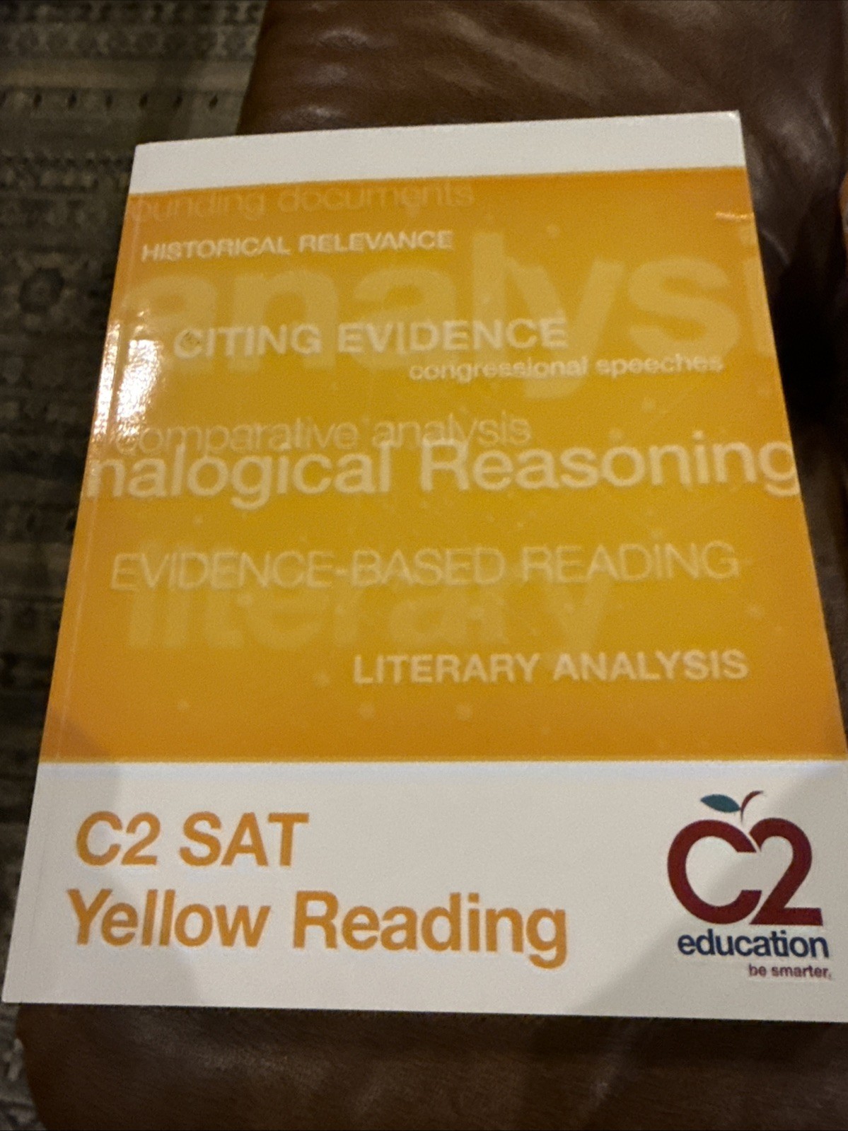 C2 Education C2 SAT Yellow Study Guides Set: Reading, Writing & Math
