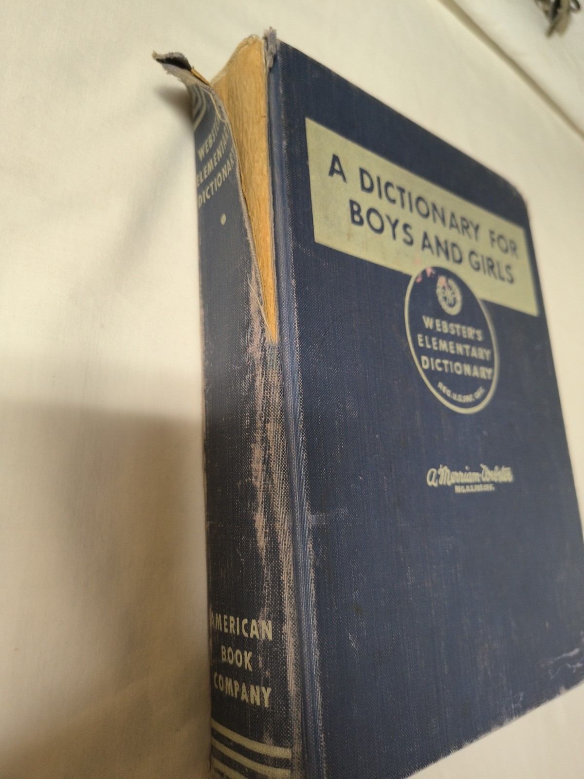 Webster’s Elementary Dictionary For Boys and Girls (Hardcover, 1953)