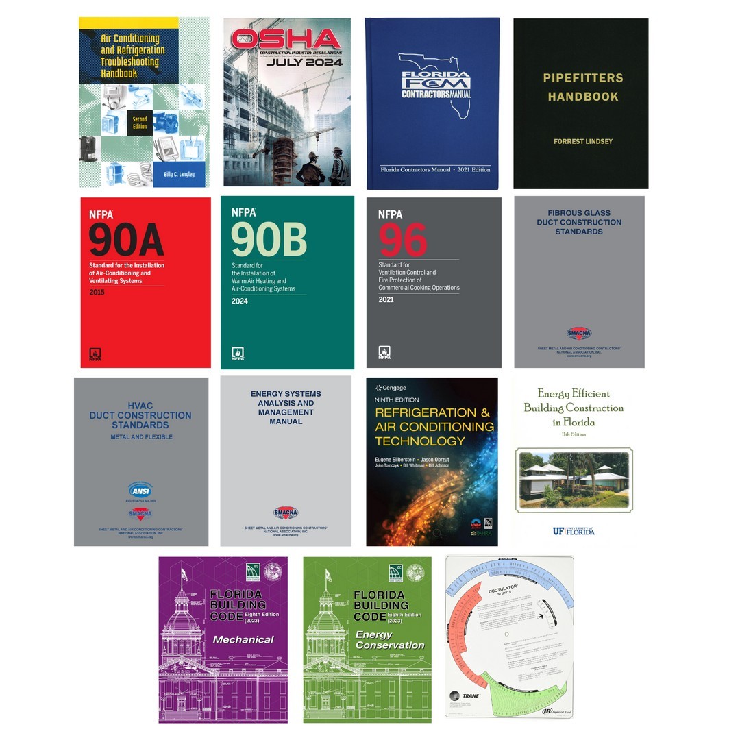 Florida Air B Contractor Exam Books With Tabs