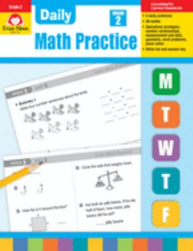 Daily Math Practice Grade 2, Paperback by Moore, Jo Ellen; Evans, Marilyn (ED…