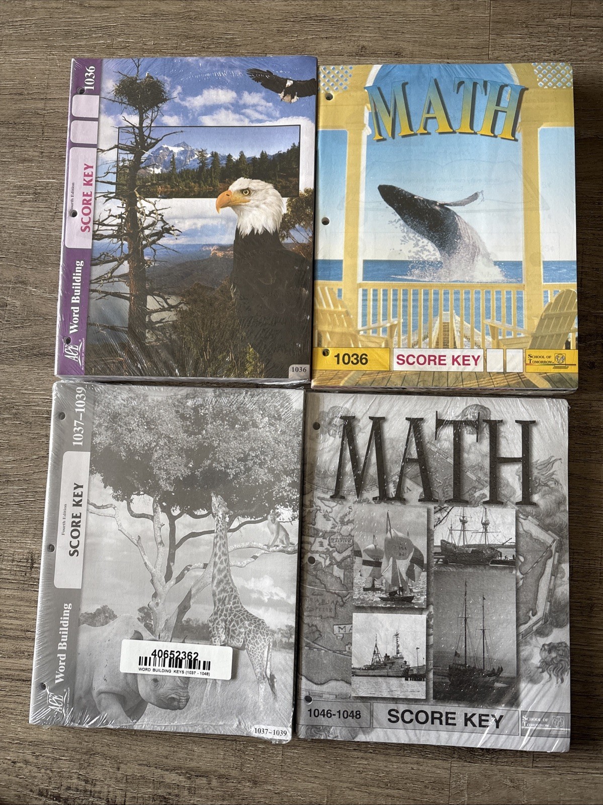 3rd & 4th Grade School Of Tomorrow Score Keys Math Word Building New Sealed