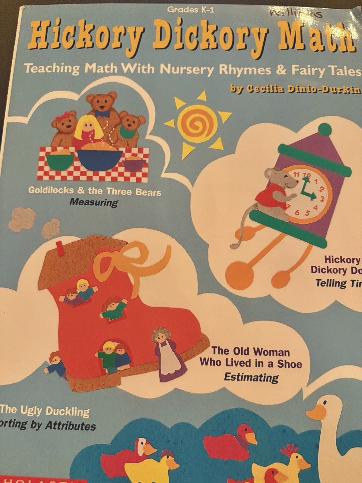 Scholastic HICKORY DICKORY MATH Teaching Math w/Nursery Rhymes & Fairy Tales K-1