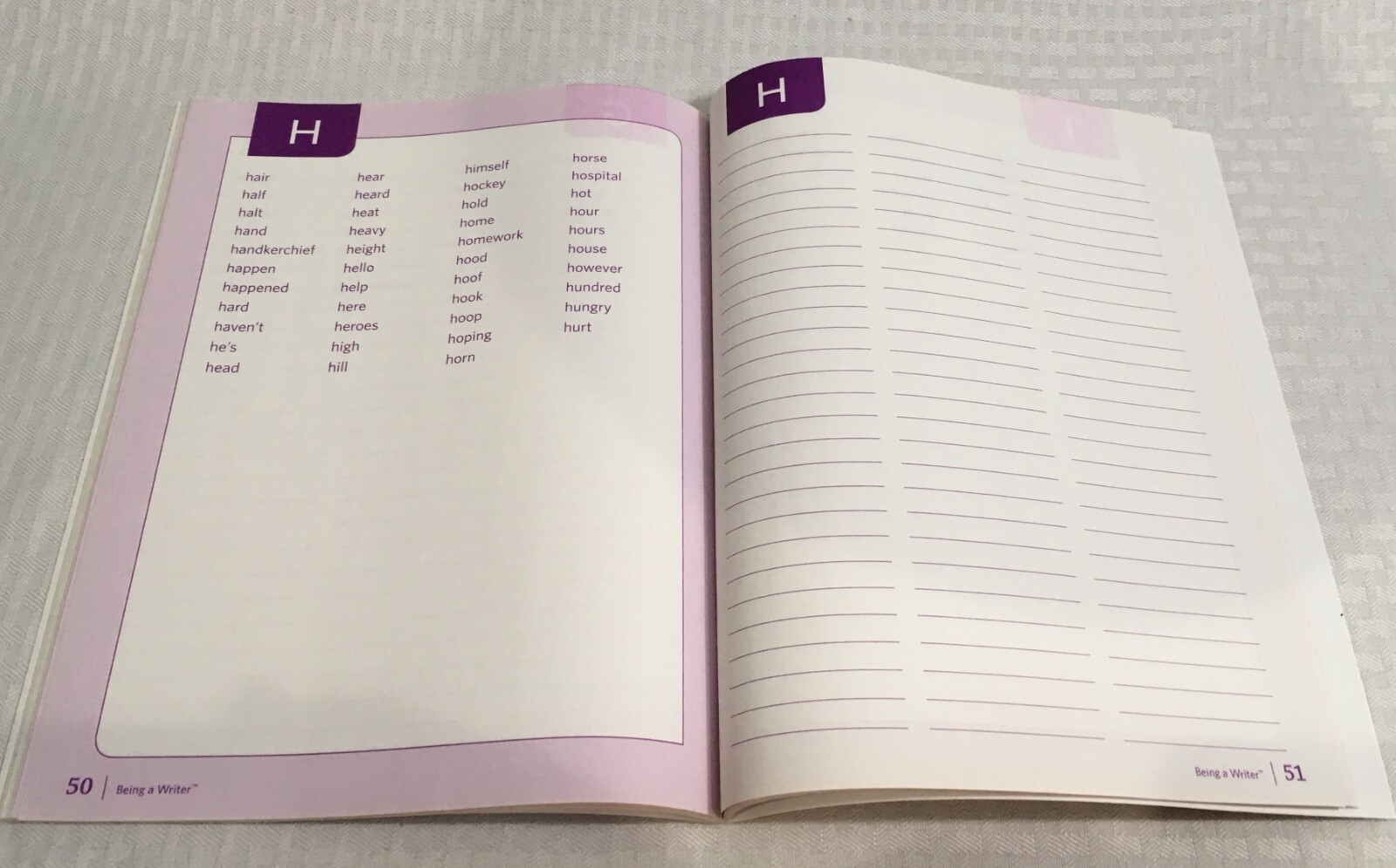 BEING A WRITER / STUDENT SKILL PRACTICE BOOK & WRITING HANDBOOK / 3RD GRADE
