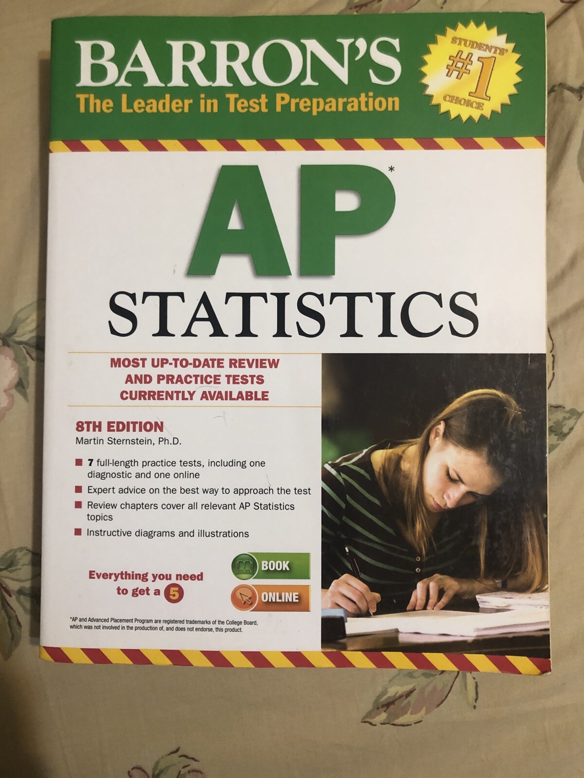 Barron’s 8th Edition AP Statistics Book