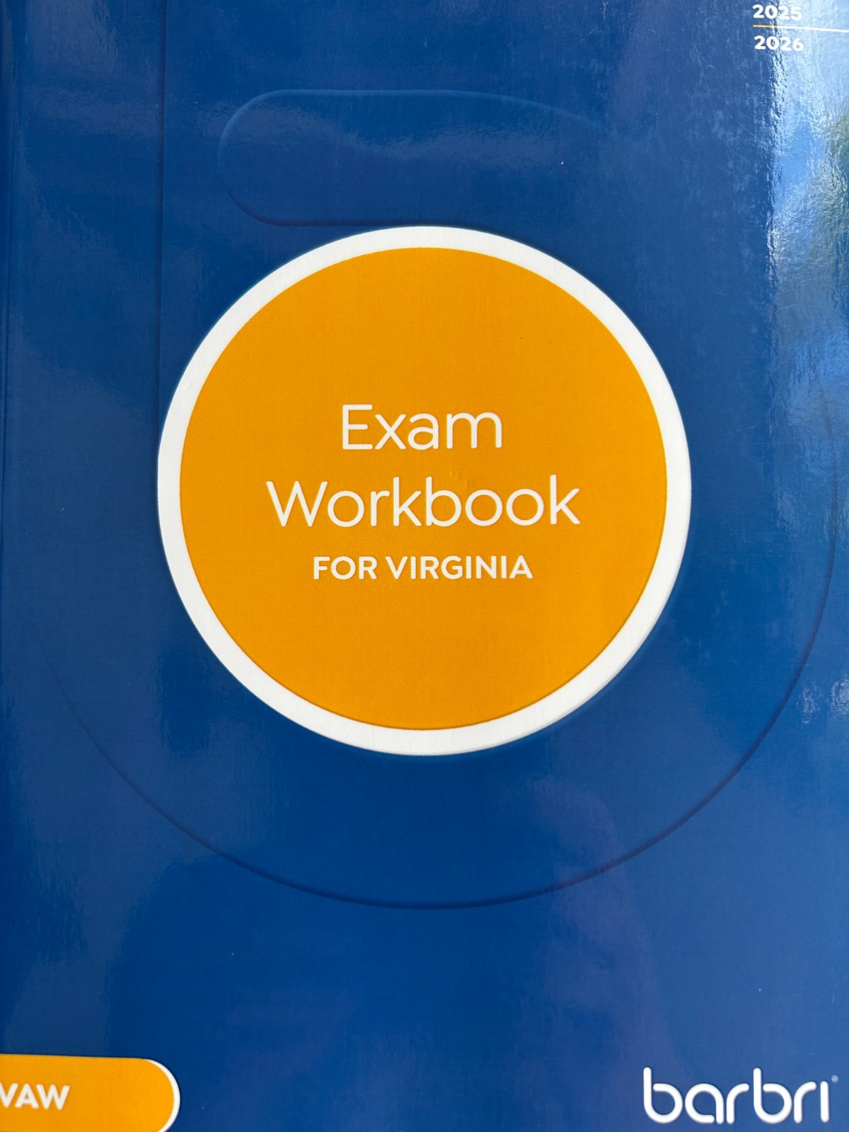 2025 2026 Barbri Bar Review Prep ESSAY MC Testing Exam Workbook for VIRGINIA VA